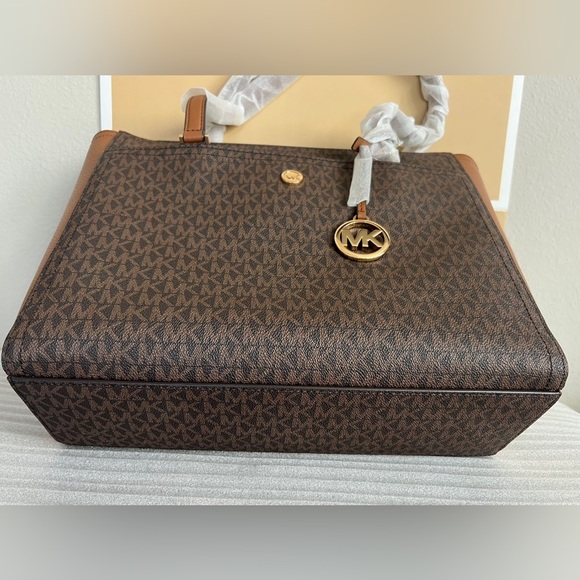 NWT Michael Kors MK Maisie 3 in 1 Leather Large Tote - Picture 6 of 12